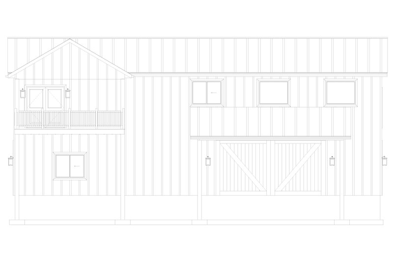 House Blueprint - Exterior - Other Elevation 6 for Farmhouse House Plan #1060-193 - 2 bed, 3 bath
