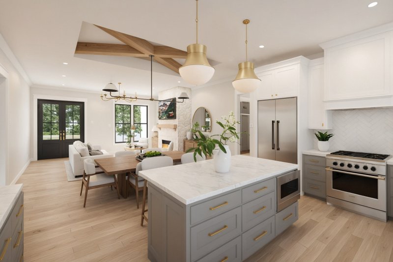 Architectural House Design - Interior - Kitchen 1 for Farmhouse House Plan #1074-115 - 3 bed, 2.5 bath
