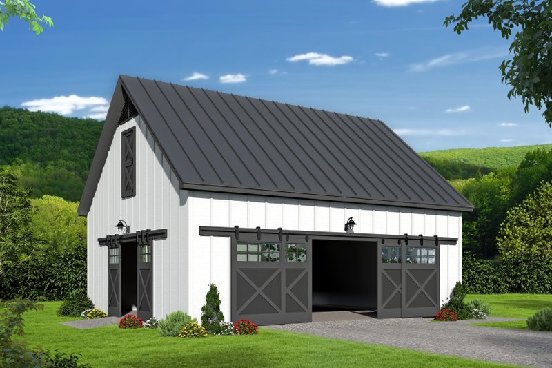 Architectural House Design - Farmhouse Exterior - Front Elevation Plan #932-565