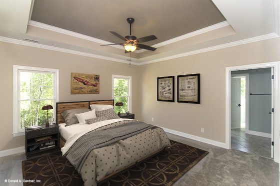 Interior - Master Bedroom for Craftsman House Plan #929-953 - 4 bed, 3 bath