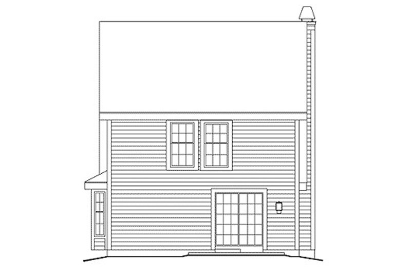 Dream House Plan - Exterior - Rear Elevation for Country House Plan #57-301 - 3 bed, 2.5 bath