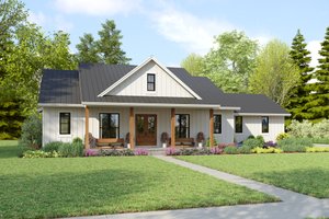 Farmhouse Exterior - Front Elevation Plan #48-1182