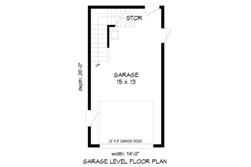 Architectural House Design - Floor Plan - Main Floor for Country House Plan #932-1210, 1 bath