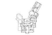 European Style House Plan - 4 Beds 4.5 Baths 6463 Sq/Ft Plan #411-616 