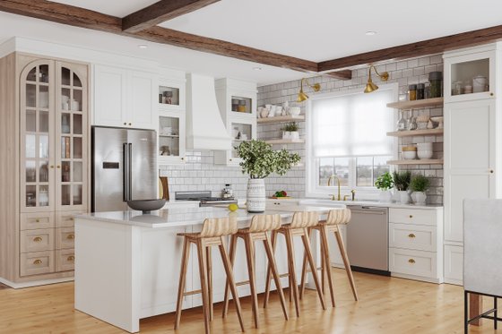 Interior - Kitchen 2 for Bungalow House Plan #23-2798 - 6 bed, 2 bath