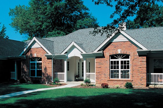 Exterior - Front Elevation 3 for European House Plan #57-179 - 3 bed, 2.5 bath