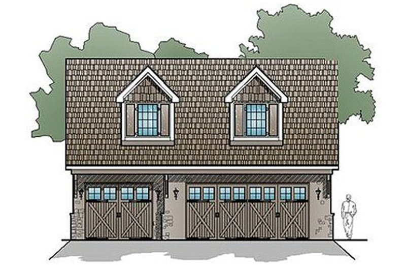 Traditional Style House Plan - 0 Beds 0 Baths 423 Sq/Ft Plan #123-107