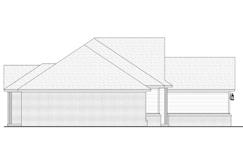 Architectural House Design - Exterior - Other Elevation 1 for Ranch House Plan #430-283 - 4 bed, 2 bath