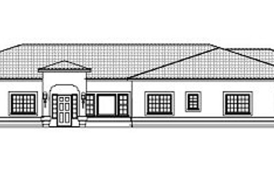 Exterior - Other Elevation for Adobe / Southwestern House Plan #1-720 - 4 bed, 5 bath