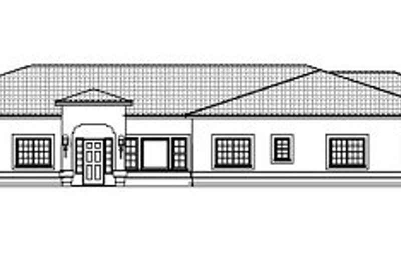 Dream House Plan - Exterior - Other Elevation for Adobe / Southwestern House Plan #1-720 - 4 bed, 5 bath