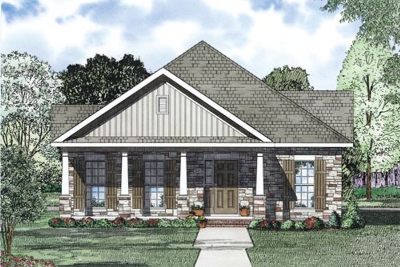 Dream House Plan - Exterior - Other Elevation 1 for Traditional House Plan #17-2419 - 2 bed, 2 bath