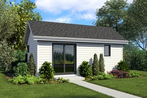 Contemporary Exterior - Front Elevation Plan #48-1024