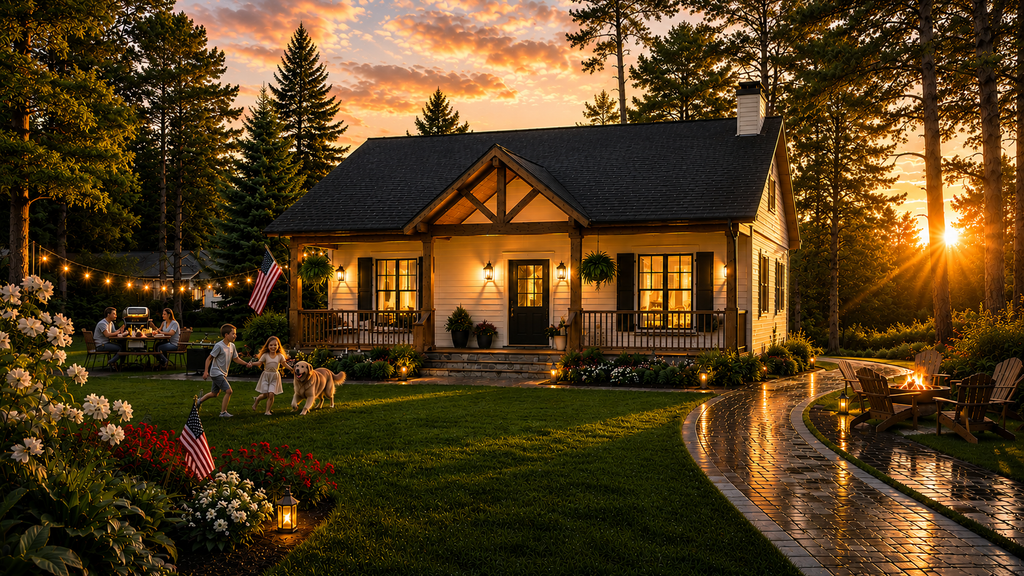Exterior - Front Elevation 2 for Farmhouse House Plan #21-498 - 1 bed, 1.5 bath
