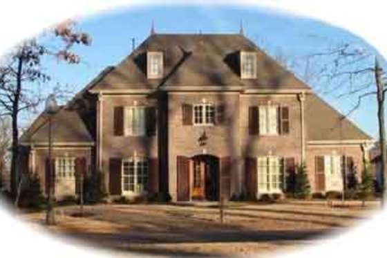 Exterior - Front Elevation for European House Plan #81-643 - 4 bed, 4 bath