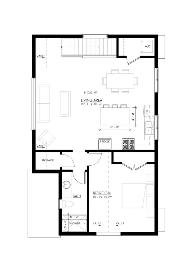 Home Plan - Contemporary Floor Plan - Upper Floor Plan #1114-47