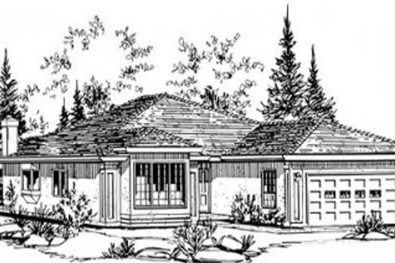 Traditional Style House Plan - 3 Beds 2 Baths 1766 Sq/Ft Plan #18-9063