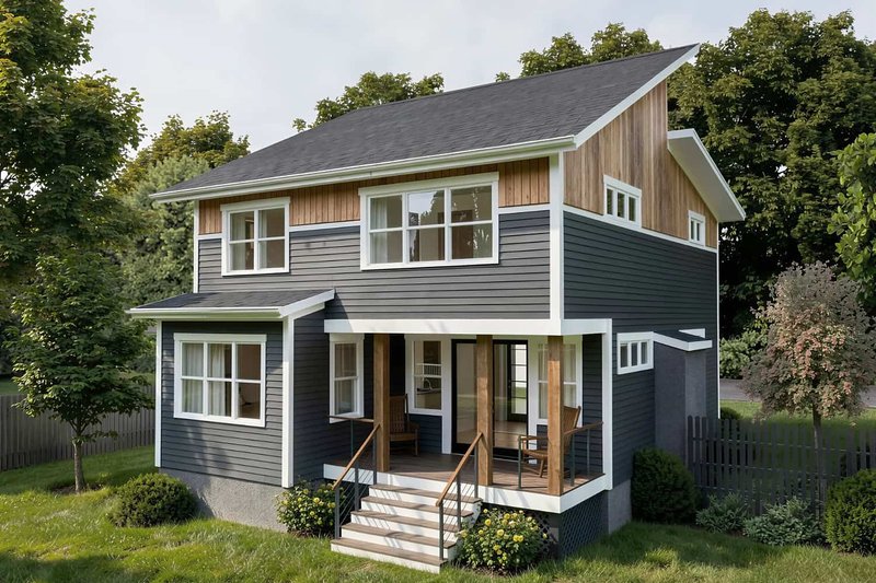 House Blueprint - Exterior - Other Elevation for Modern House Plan #79-378 - 3 bed, 2.5 bath