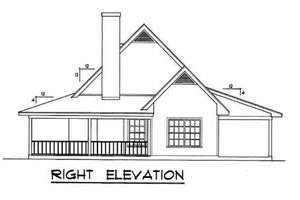 Exterior - Other Elevation 1 for Country House Plan #40-103 - 3 bed, 2 bath