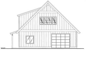 Exterior - Front Elevation 3 for Country House Plan #117-799, 0 bath