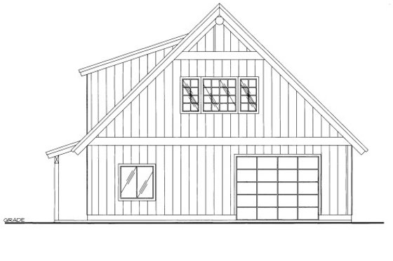 Exterior - Front Elevation 3 for Country House Plan #117-799, 0 bath