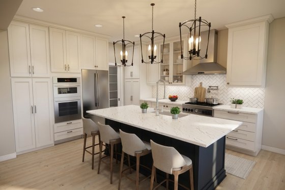 Interior - Kitchen 3 for Farmhouse House Plan #51-1519 - 3 bed, 2.5 bath