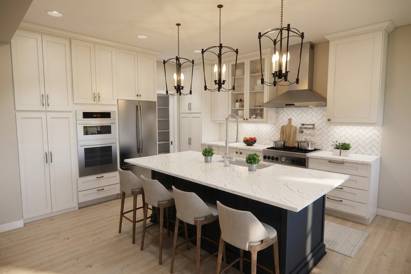 Architectural House Design - Interior - Kitchen 3 for Farmhouse House Plan #51-1519 - 3 bed, 2.5 bath