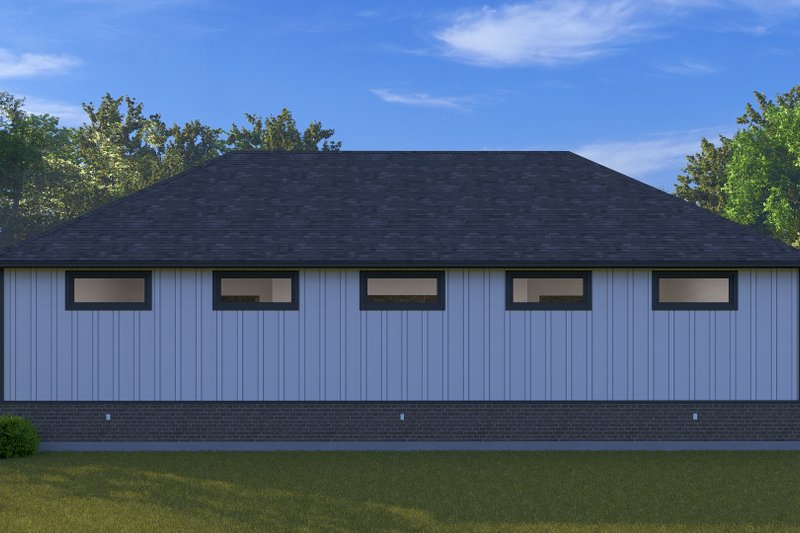 House Blueprint - Exterior - Rear Elevation 2 for Traditional House Plan #1060-275, 0 bath