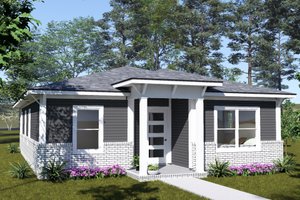 Architectural House Design - Exterior - Front Elevation for Modern House Plan #513-2466 - 4 bed, 3 bath