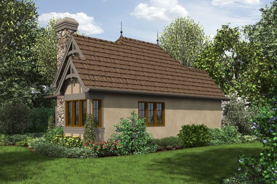 Exterior - Rear Elevation for Cottage House Plan #48-645 - 1 bed, 1 bath