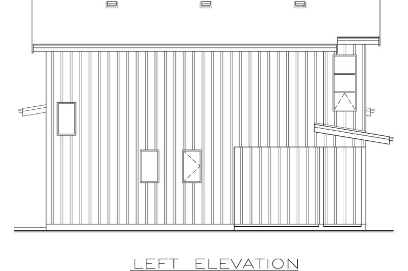 Home Plan - Exterior - Other Elevation for Modern House Plan #1100-173 - 1 bed, 1.5 bath
