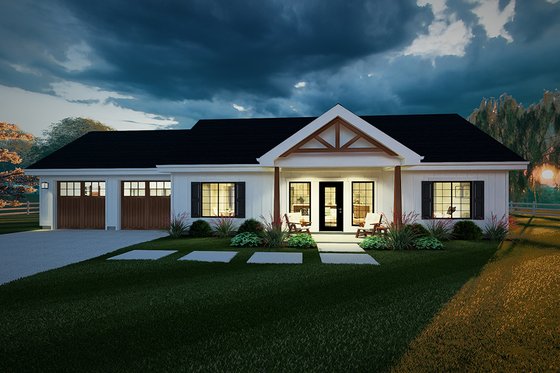 Exterior - Other Elevation for Farmhouse House Plan #126-239 - 2 bed, 2 bath