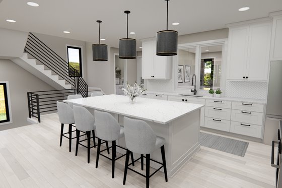 Interior - Kitchen 1 for Modern House Plan #51-1281 - 5 bed, 3.5 bath
