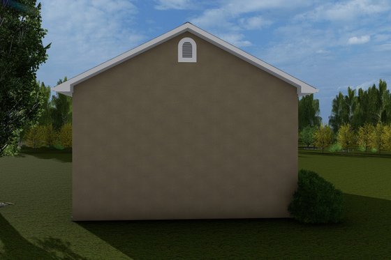 Exterior - Rear Elevation for Victorian House Plan #1060-77, 0 bath
