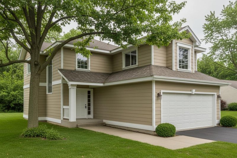 Traditional Style House Plan - 3 Beds 2.5 Baths 1662 Sq/Ft Plan #100-401 Exterior