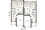 European Style House Plan - 3 Beds 1.5 Baths 3188 Sq/Ft Plan #23-557 