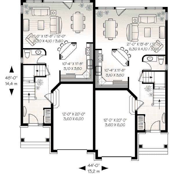 House Plan Design - European Floor Plan - Main Floor Plan #23-557