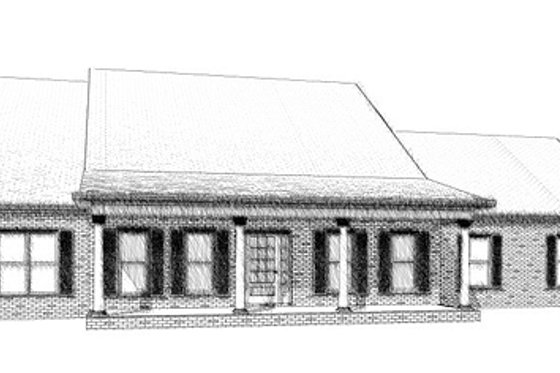 Exterior - Front Elevation for Country House Plan #63-292 - 3 bed, 2.5 bath
