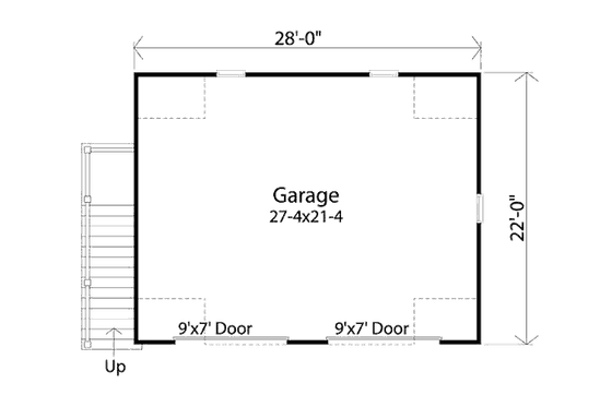 Floor Plan - Main Floor for Country House Plan #22-546, 0 bath