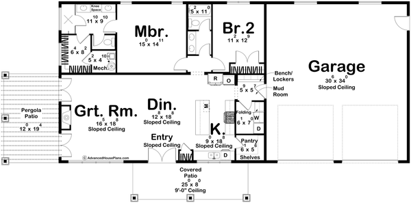 Dream House Plan - Barndominium Floor Plan - Main Floor Plan #455-405