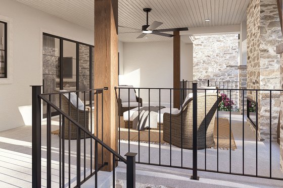 Exterior - Covered Porch for Cottage House Plan #455-678 - 3 bed, 2.5 bath