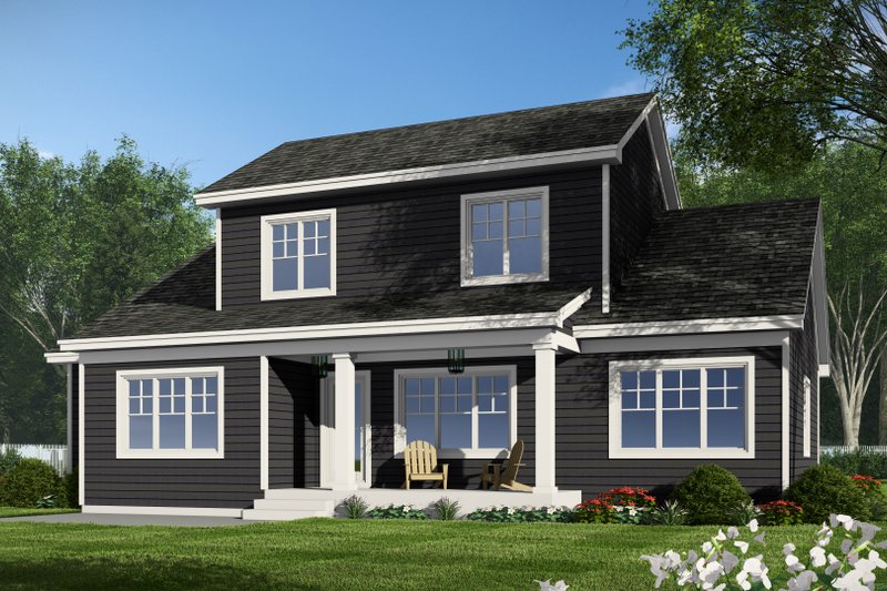House Blueprint - Exterior - Rear Elevation for Bungalow House Plan #51-1361 - 4 bed, 3.5 bath