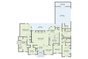 European Style House Plan - 3 Beds 2.5 Baths 2742 Sq/Ft Plan #17-1039 