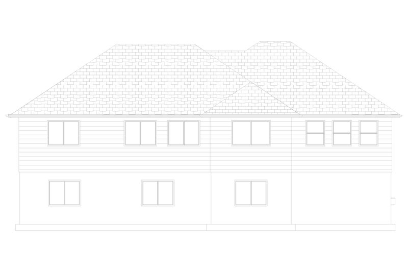 House Design - Exterior - Rear Elevation 1 for Traditional House Plan #1060-225 - 3 bed, 2 bath