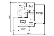 Modern Style House Plan - 2 Beds 1 Baths 682 Sq/Ft Plan #20-2562 