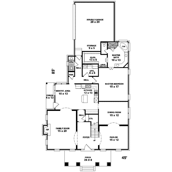 European Floor Plan - Main Floor Plan #81-425