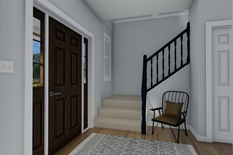 House Plan Design - Interior - Entry for Traditional House Plan #1060-32 - 5 bed, 3.5 bath