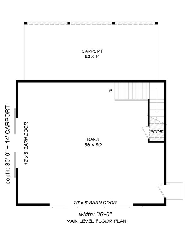 Home Plan - Ranch Floor Plan - Main Floor Plan #932-494