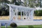 Modern Style House Plan - 1 Beds 1 Baths 499 Sq/Ft Plan #1106-72 Exterior 