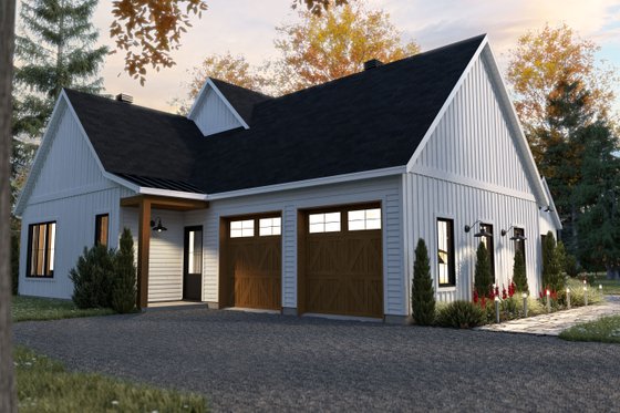 Exterior - Front Elevation 3 for Farmhouse House Plan #23-2770 - 4 bed, 3 bath