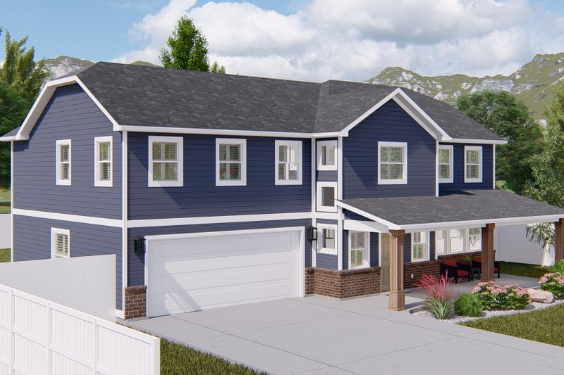 Architectural House Design - Exterior - Front Elevation 4 for Traditional House Plan #1060-138 - 4 bed, 2.5 bath